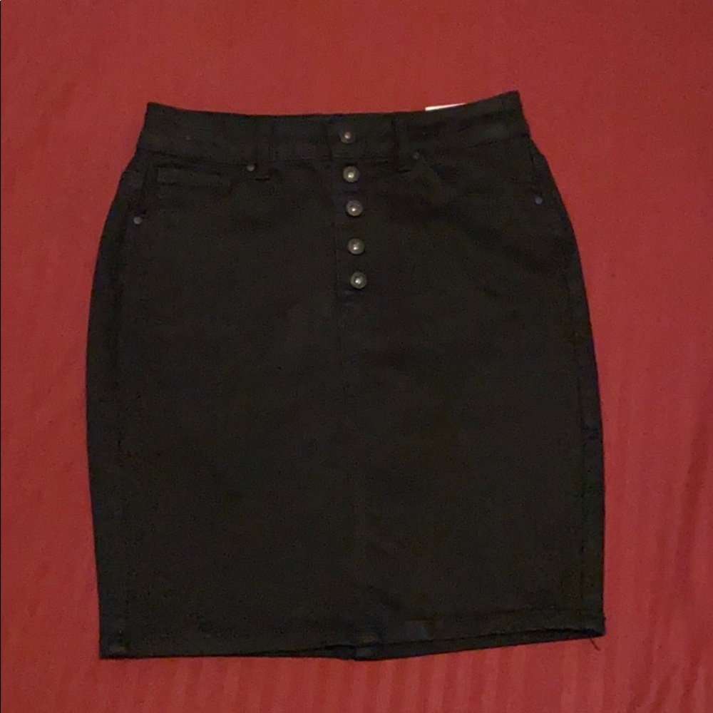 Black agaci skirt wax jean brand